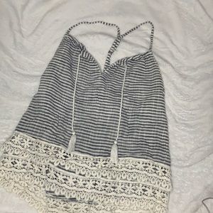 a flowing high low tank top